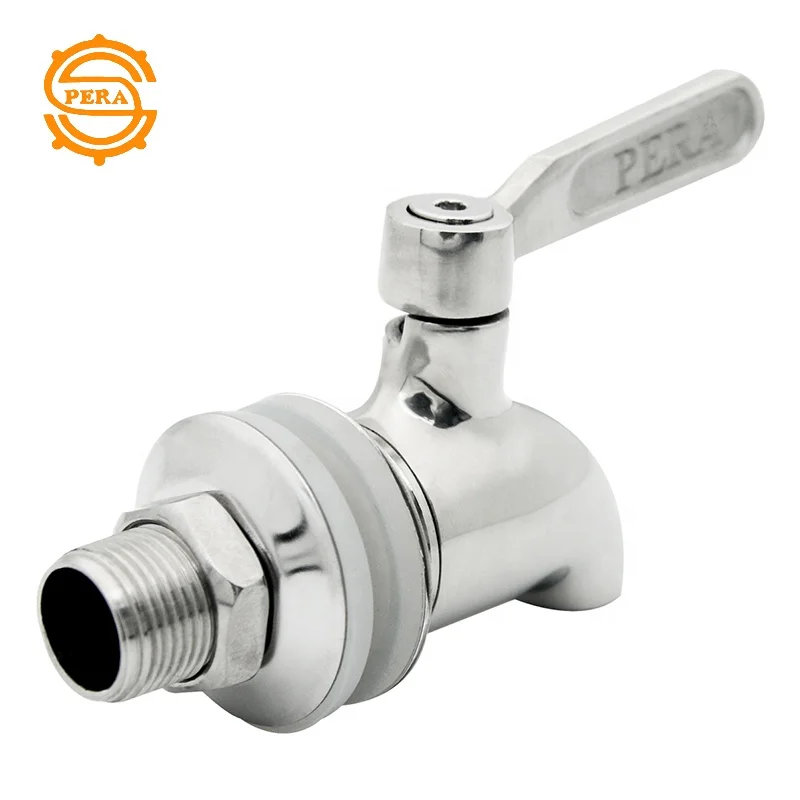 Outdoor Glass Beverage Dispenser with Stainless Steel Spigot 12/16mm - Drink Dispenser for Lemonade, Tea, Cold Water