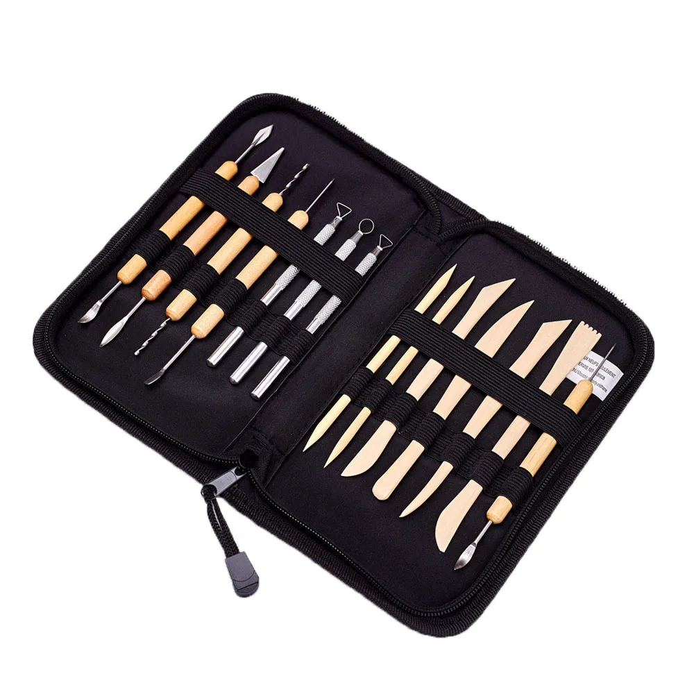 Набор инструментов для работы с глиной для начинающих, 14 шт.