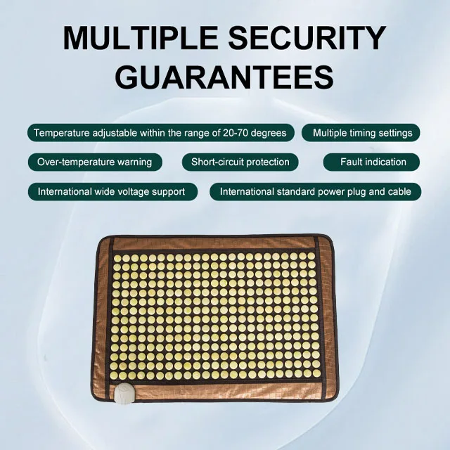 High-end jade heating mat far infrared treatment physiotherapy health care hot compress waist and abdomen treatment instrument