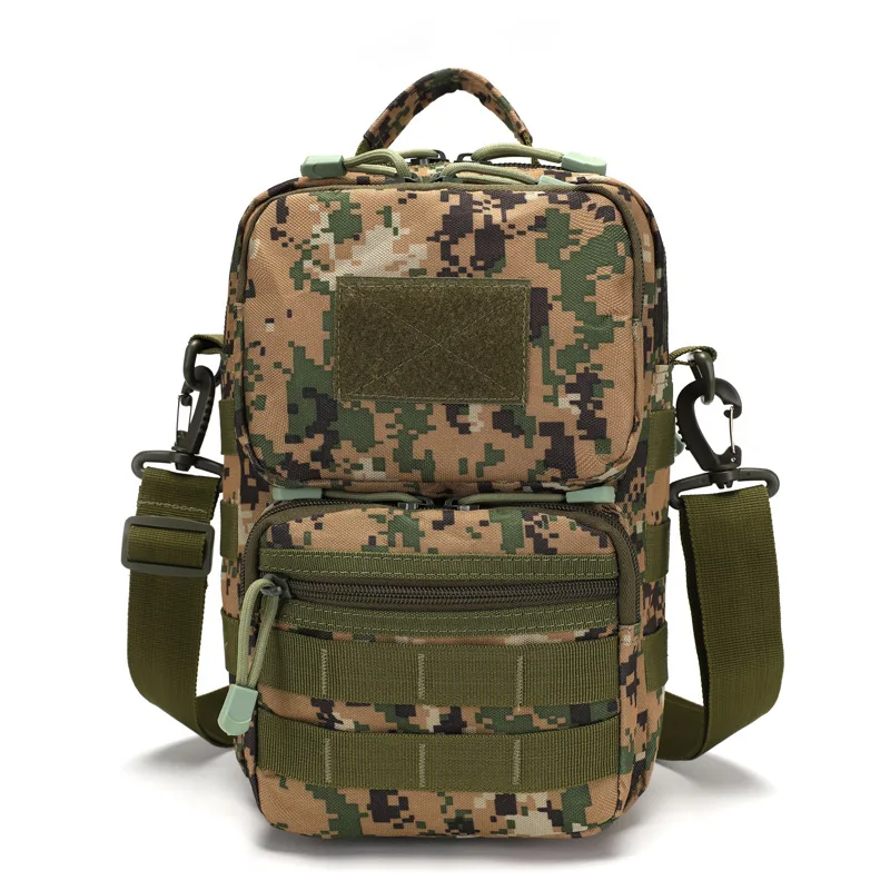 1201 Custom Wholesale Fashion New 800D Oxford Camouflage Tactical Men Nylon Mini Small Single Crossbody Messenger Bag