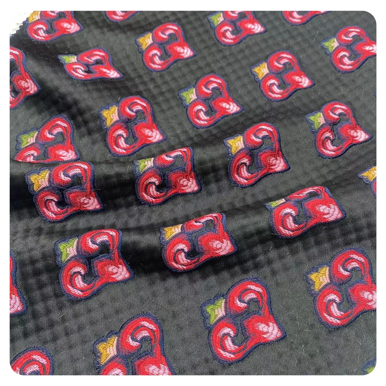 HIGH QUALITY POLYESTER WOVEN WRINKLE -RESISTANCE SUNFLOWERS JACQUARD BROCADE FABRIC FOR WOMEN  GARMENT