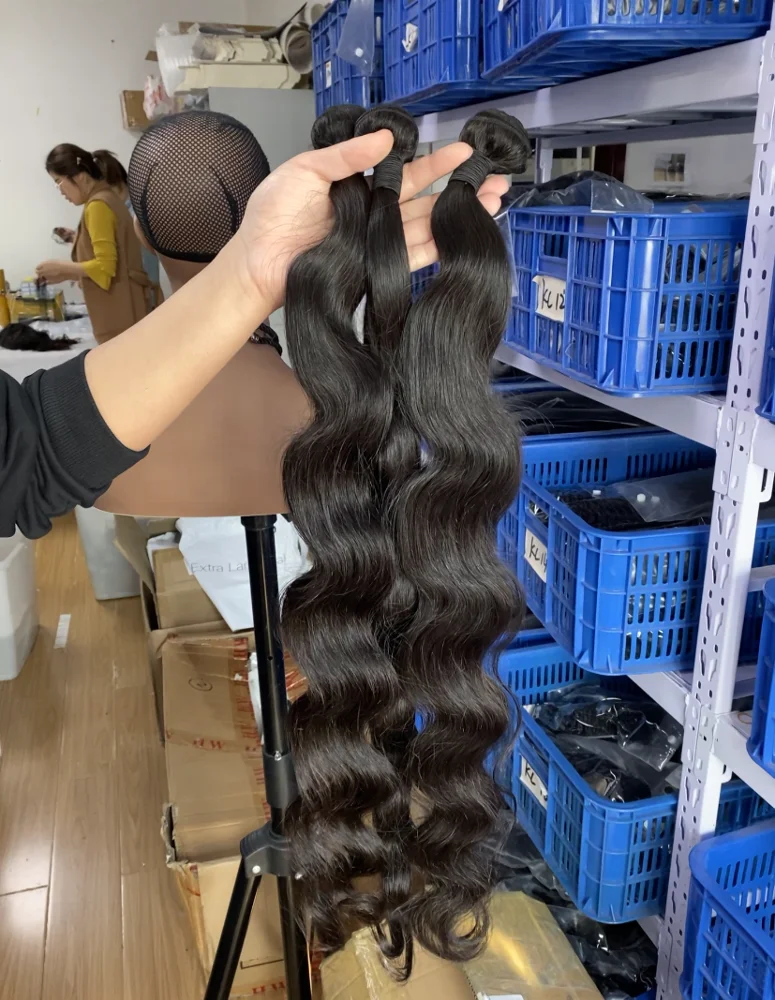 
Unprocessed Indian Human Virgin Hair Weave Hair Bundles Long Hair 38 Inch 
