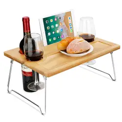 Портативный складной стол для пикника, для любителей вина, стильный мини-стол для пикника на открытом воздухе