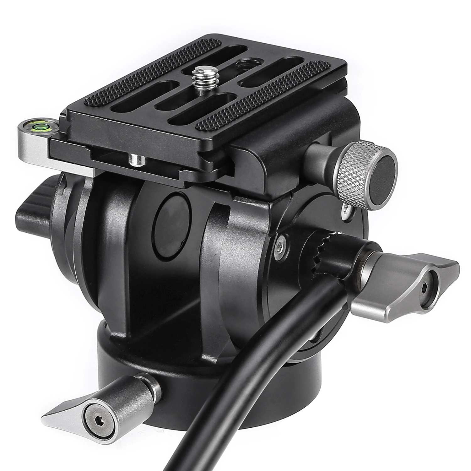 Cayer S2 Aluminum Professional 360 Panoramic Tripod Mini Fluid Head for Camera & Mobile Phone, 3KG Load Fluid Head