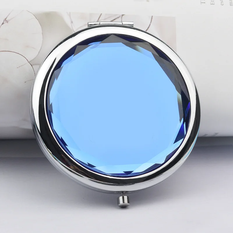 Hot Sale Cosmetics Mirror Round Folding Luxury Makeup Pocket Mirror of Bag Mini Magnification Double Sides Personalized 80g