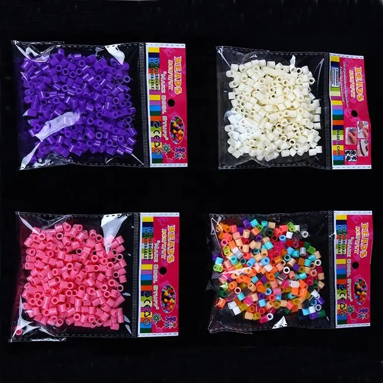 Wholesale 2.6mm 5mm 10mm Handmade Crafts DIY Educational EVA Hama Perler Beads High Quality Ironing Fuse Beads Gift Box Set