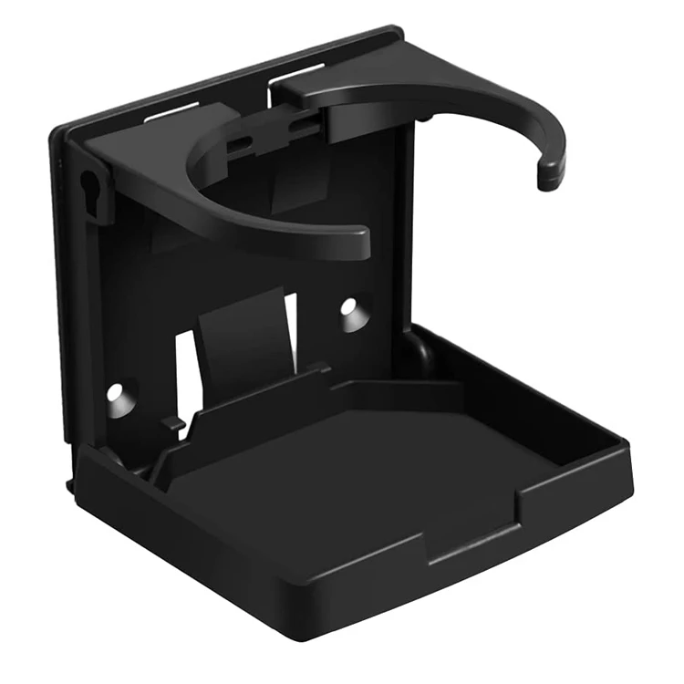 Adjustable Folding Drink Cup Holder with Screws Universal Bottle Holder for Marine Boat Caravan Car Trucks RVs Vans
