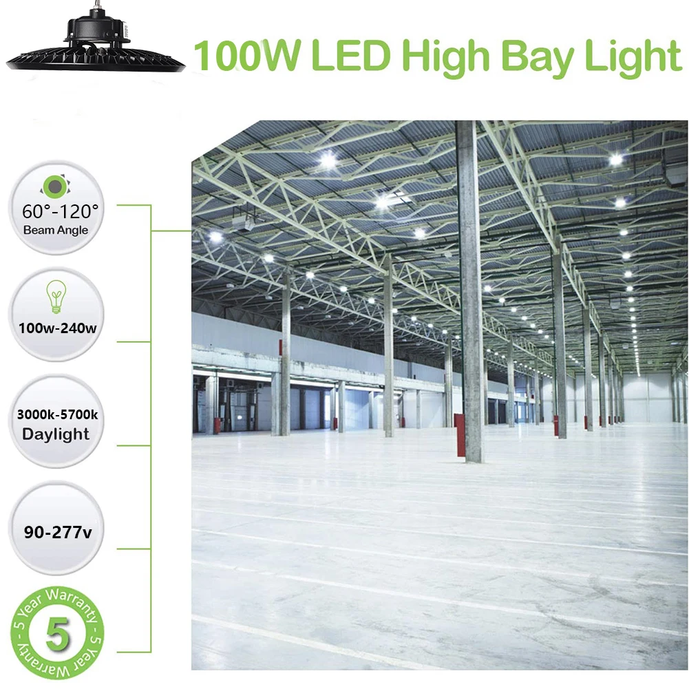 
LED High Bay Lights IP66 With 5 Years Warranty Shipping From Dallas Warehouse 