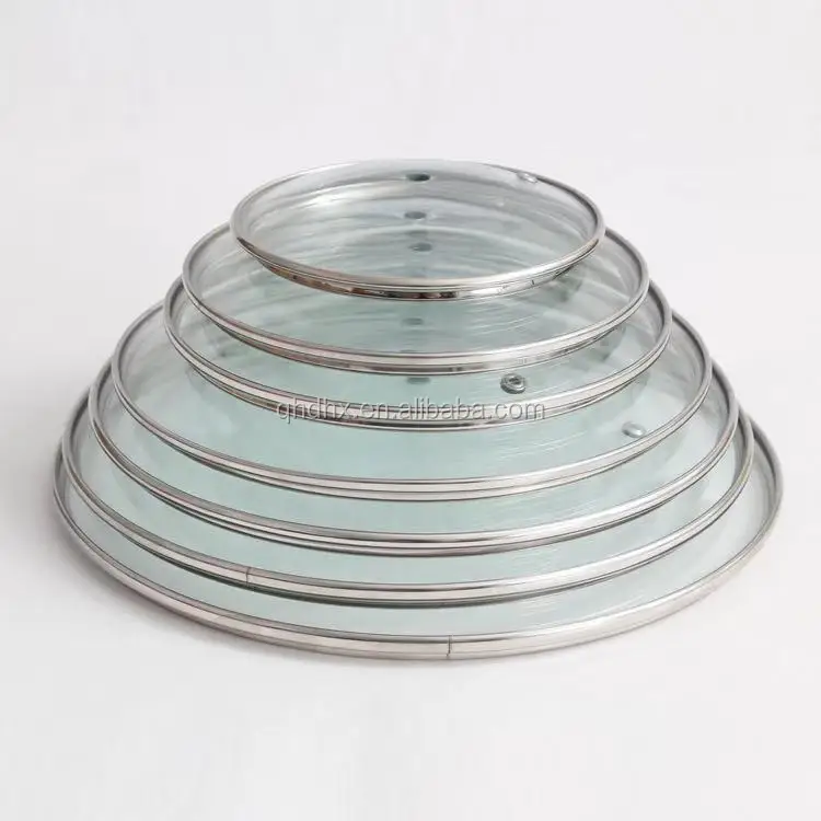 20cm 22cm 24cm 26cm 28cm G Type Tempered Glasstempered Round Glass Lid Cover For Round Pot