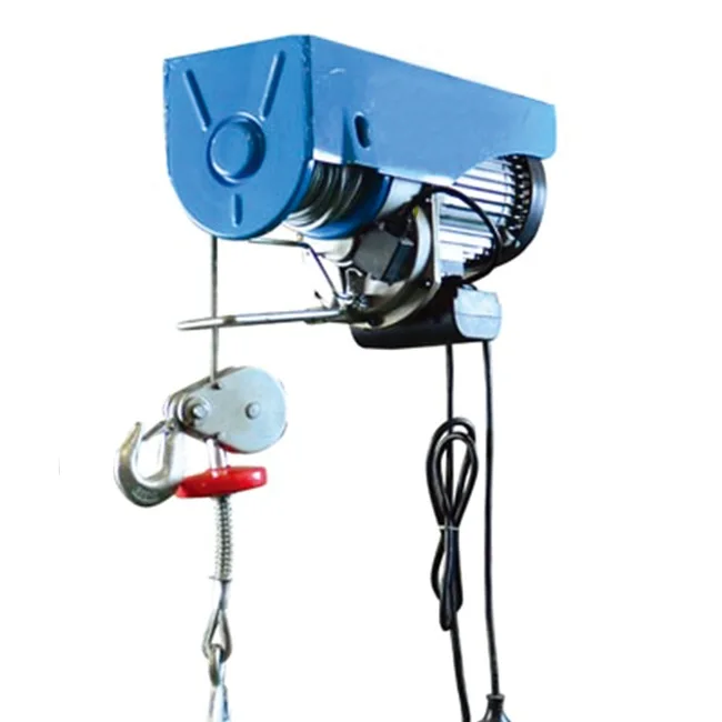 Hot Sale PA Type Double Hook 1000kg Wire Rope Mini Electric Hoist for building machinery