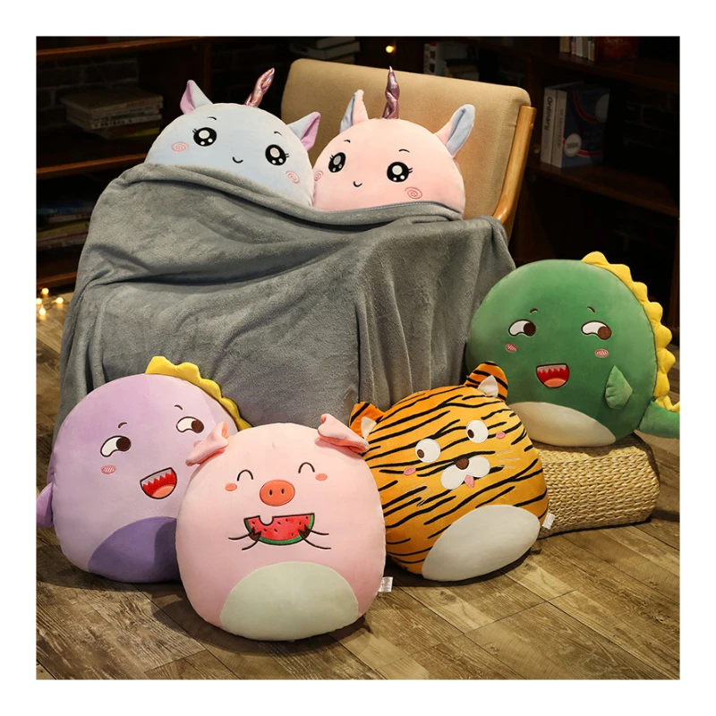 Super Soft Squishy Pillows Plush Toy Tiger Pig Unicorned Stuffed Animals 16 Inch Toys