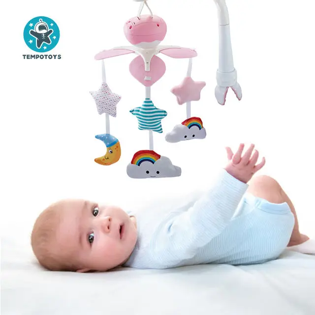 Tempo Toys Baby Crib Mobile Sleeping Bed Bell Toys Mobile Musical Infant Felt Toys