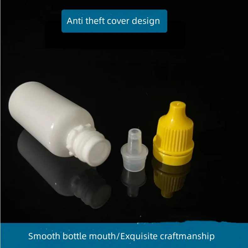 Stocks whole sale ink flask of 5ml 10ml 15ml 20ml small drop bottle PE plastic flask pigment packaging in separate bottles