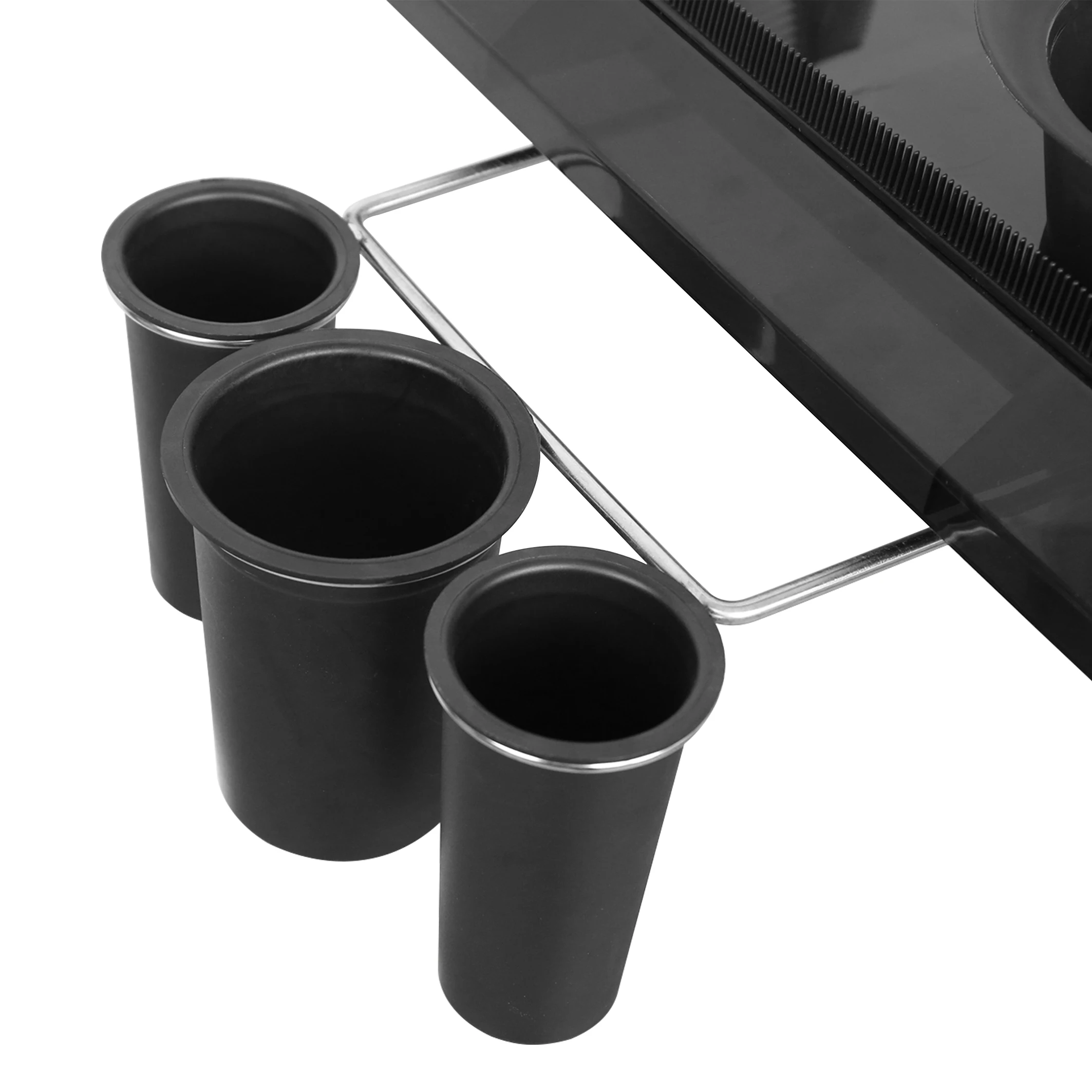 Fenghe factory T0182-1 high quality wholesale black and sliver custom  hair extension salon trolley