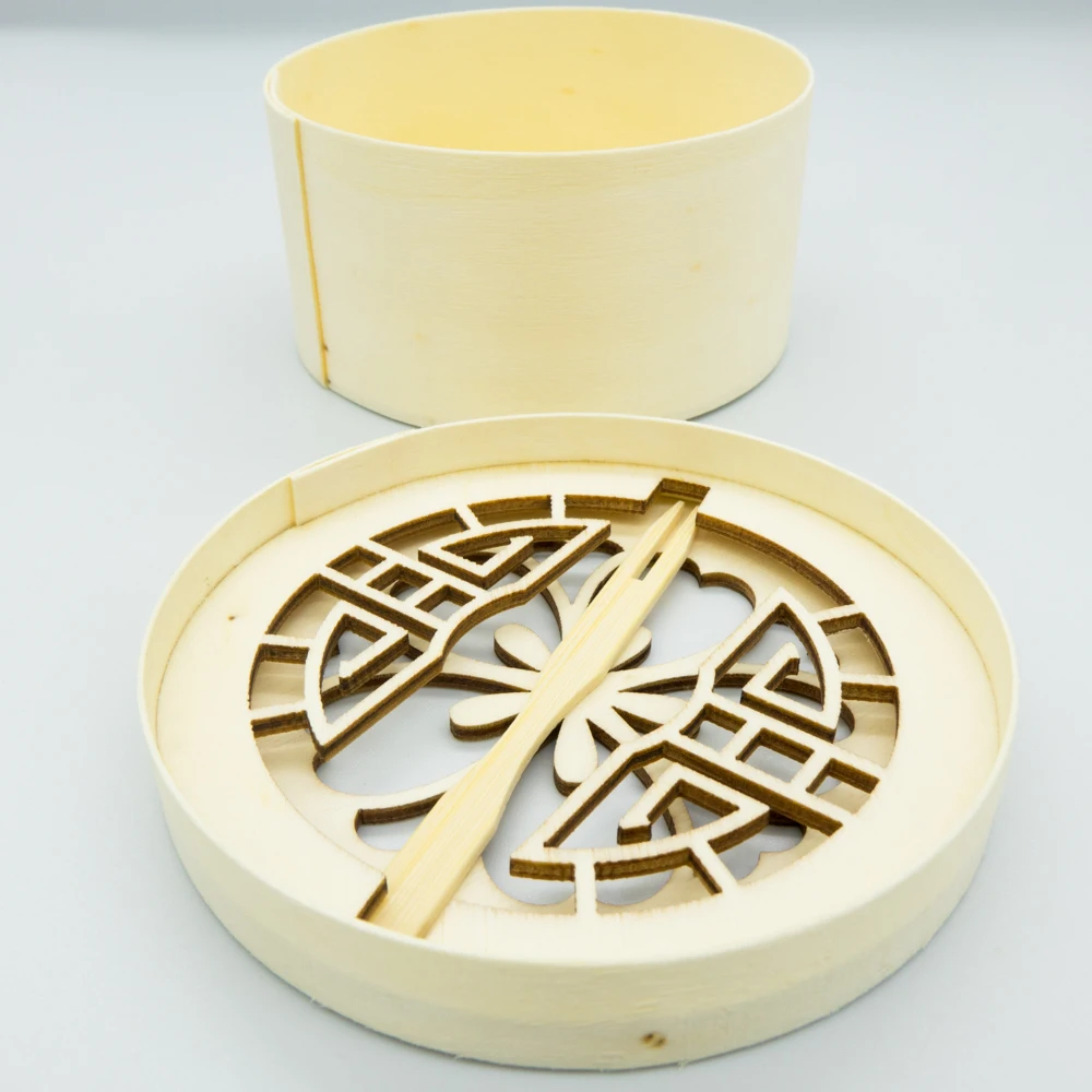 9 см фанера тёрка коробка с крышкой шпон Круглый Деревянный Шоколад сыр Подарочная коробка Упаковка с пользовательским логотипом