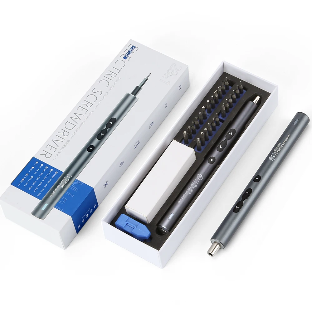 Kingsdun Mini Electric Screwdriver 28 In 1 Precision Electric Screwdriver Tool Set 3.7V Rechargeable Wireless Power Screwdriver