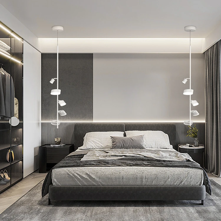 Nordic Cheap Hot Sell Modern Simple Acrylic Custom Decorative Ring Round Chandelier Ceiling Hanging Pendant Lamp Indoor Lighting