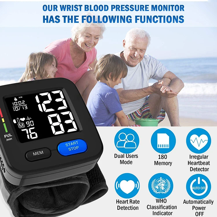 
Professional High Quality Cheap Wholesale Oem BP Machine Price Ambulatory Automatic Wrist Digital Blood Pressure Monitor Sale 