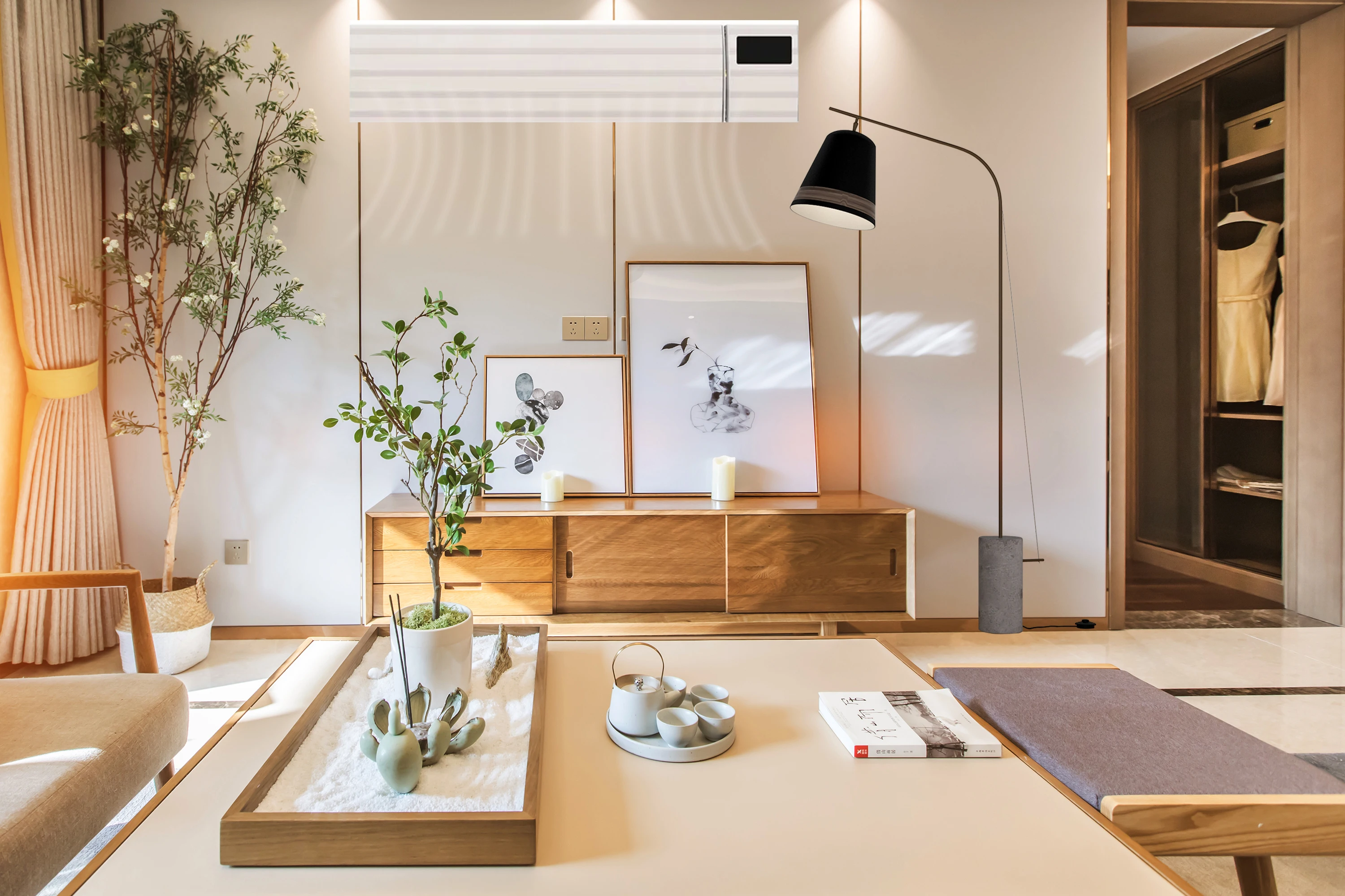 Heating Radiator Infrared Baby Room Heater Factory Ceiling Aluminum Alloy Black Electric Bathroom Heater 2000w