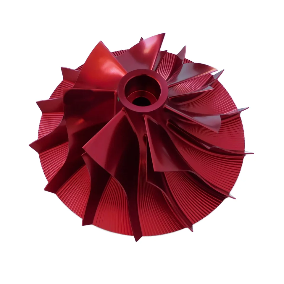 OEM Machined Dongguan factory CNC machining 5 axis compressor impeller 400 cnc machine AS9100 ATF16949 IS013485