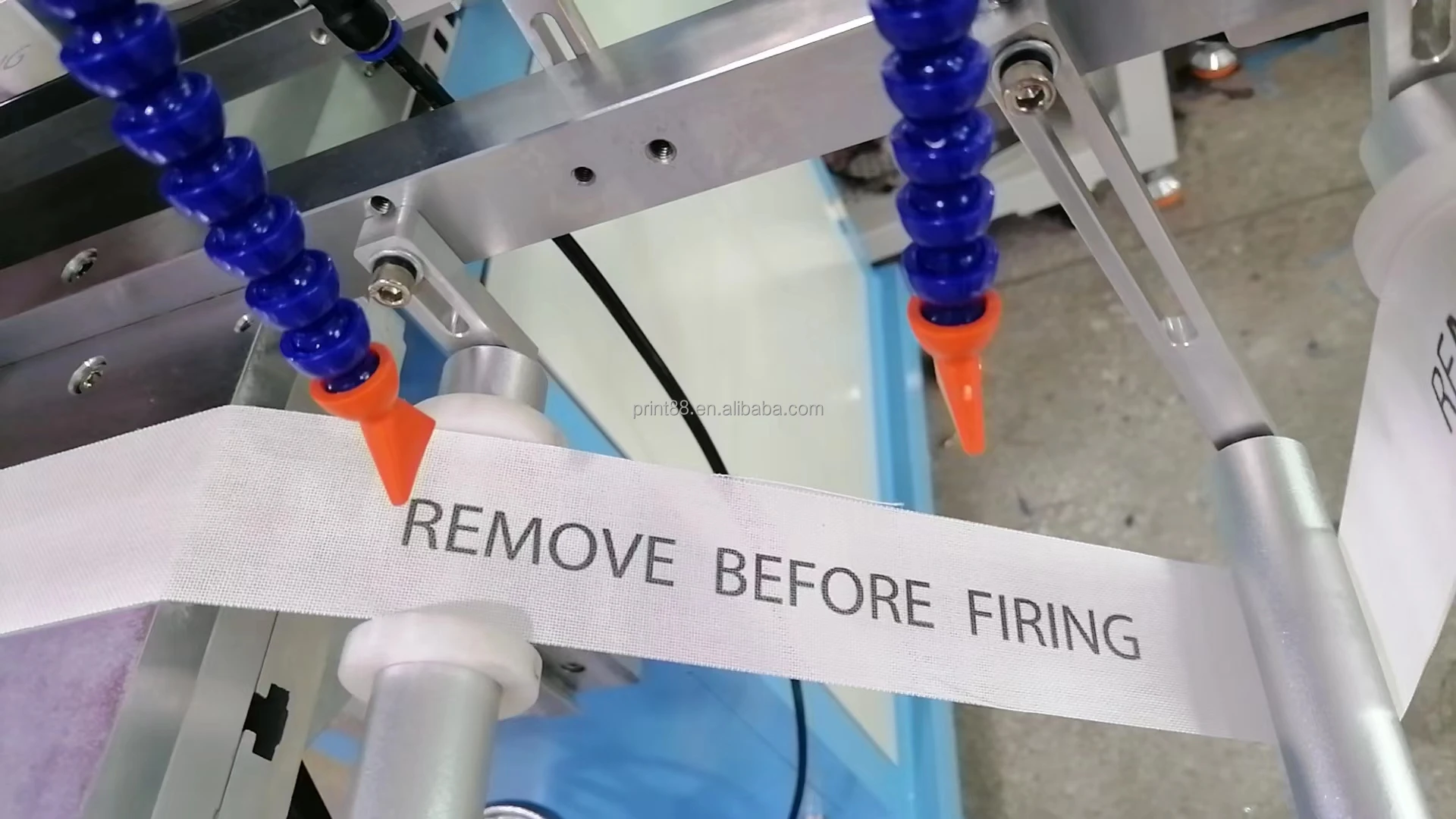 Single Transverse Roll to Roll Tampografia Pad Printing Machine For Cotton/ Plastic/ Non-woven Ribbon