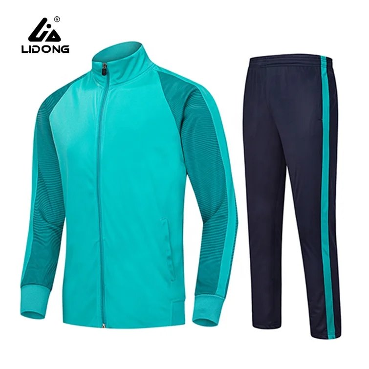 Well selling couple tracksuit men slim fit gym tracksuit suit set