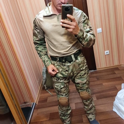 Quick Dry Long Sleeve t Shirt Safety Security Men Tactical Uniform