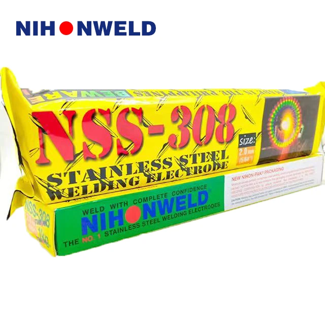 1kg Pack NihonwNeld NSS-308 Stainless Steel Welding Rod Electrode (Size:2mm 2.5mm 3.2mm 4mm )