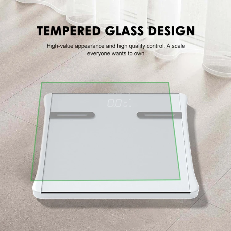 OEM 180kg 400lb Bluetooth Body Fat Scale Smart Digital Bathroom Scale Body Composition Monitor Health Analyzer