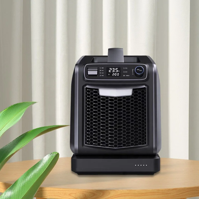 2023 Portable 110V 220V 12V 24V Outdoor Travel Mini Ac Dc Tent Air Conditioner Black Mini Aircon Portable For Outdoor