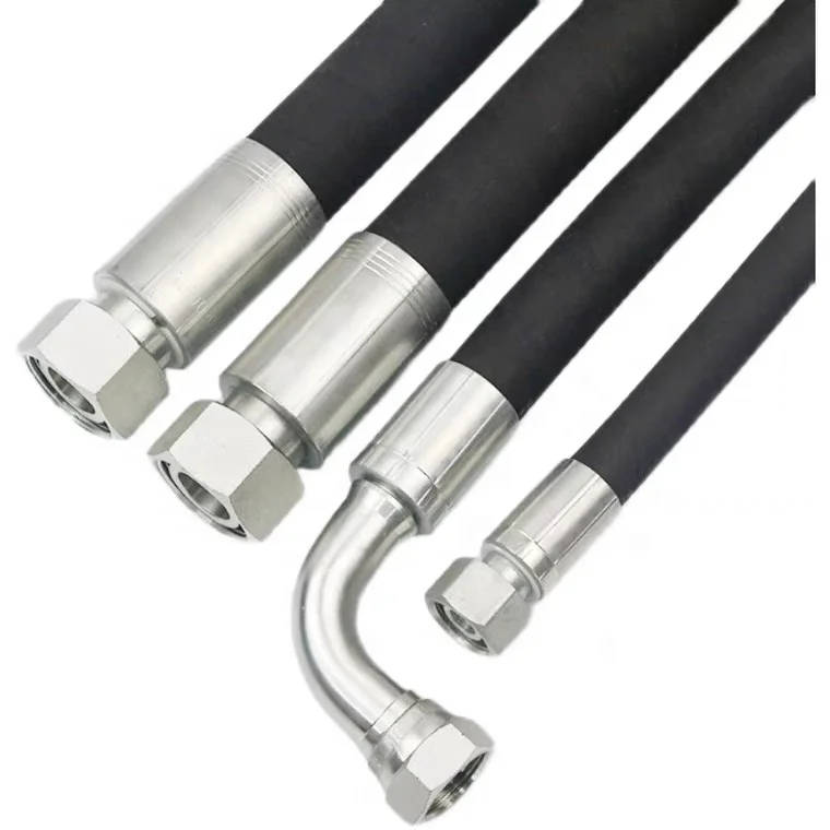 high temperaturehydraulic high pressure hose SAE100 R1 R2 steel wire reinforced hot sale excavator high pressure hydraulic hose