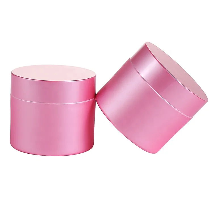 Injection Molded Pink Polypropylene Bottle 150ml Container Cosmetic Cream Cans