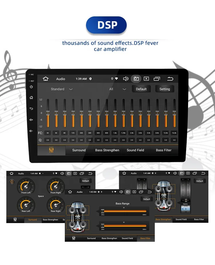 JYT 10inch 1Din 4+64GB BT5.0 Carplay autoradio am radio car dvd player