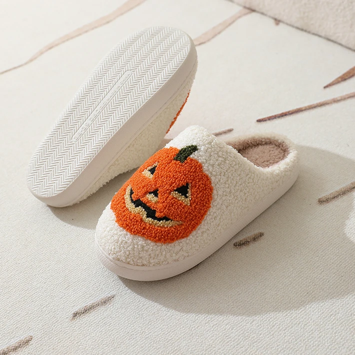 Unisex Individualized design Joker fluffy slides Non Slip Indoor/Outdoor half sock slippers winter shoes for men