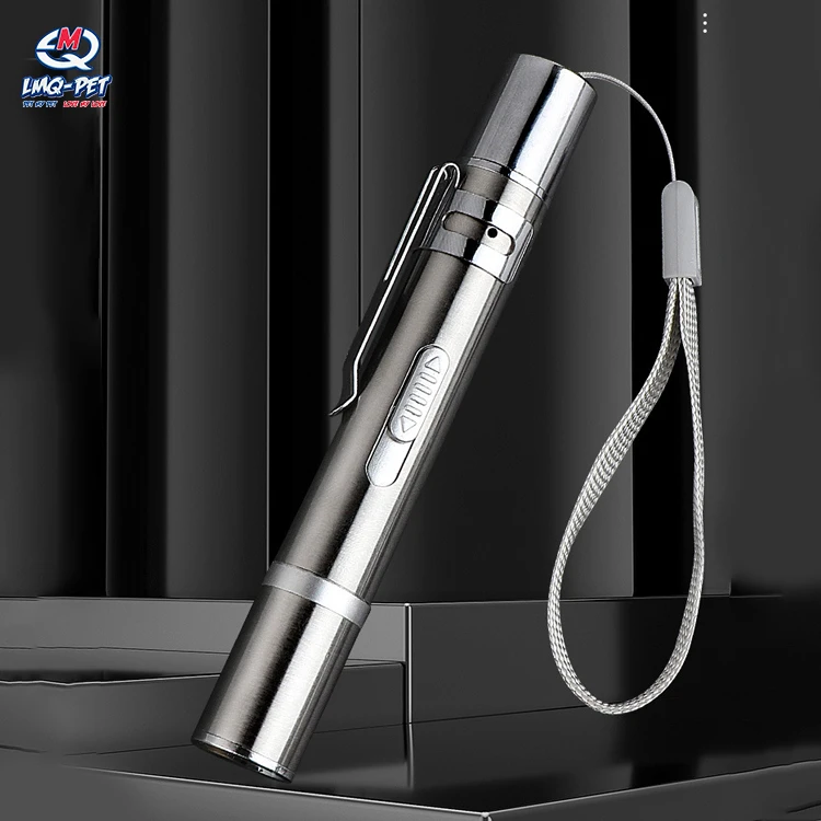 Cat Interactive Laser Toys Stainless Steel USB Multi-pattern Cats Stick Funny Playing Training Cat Laser Pointer