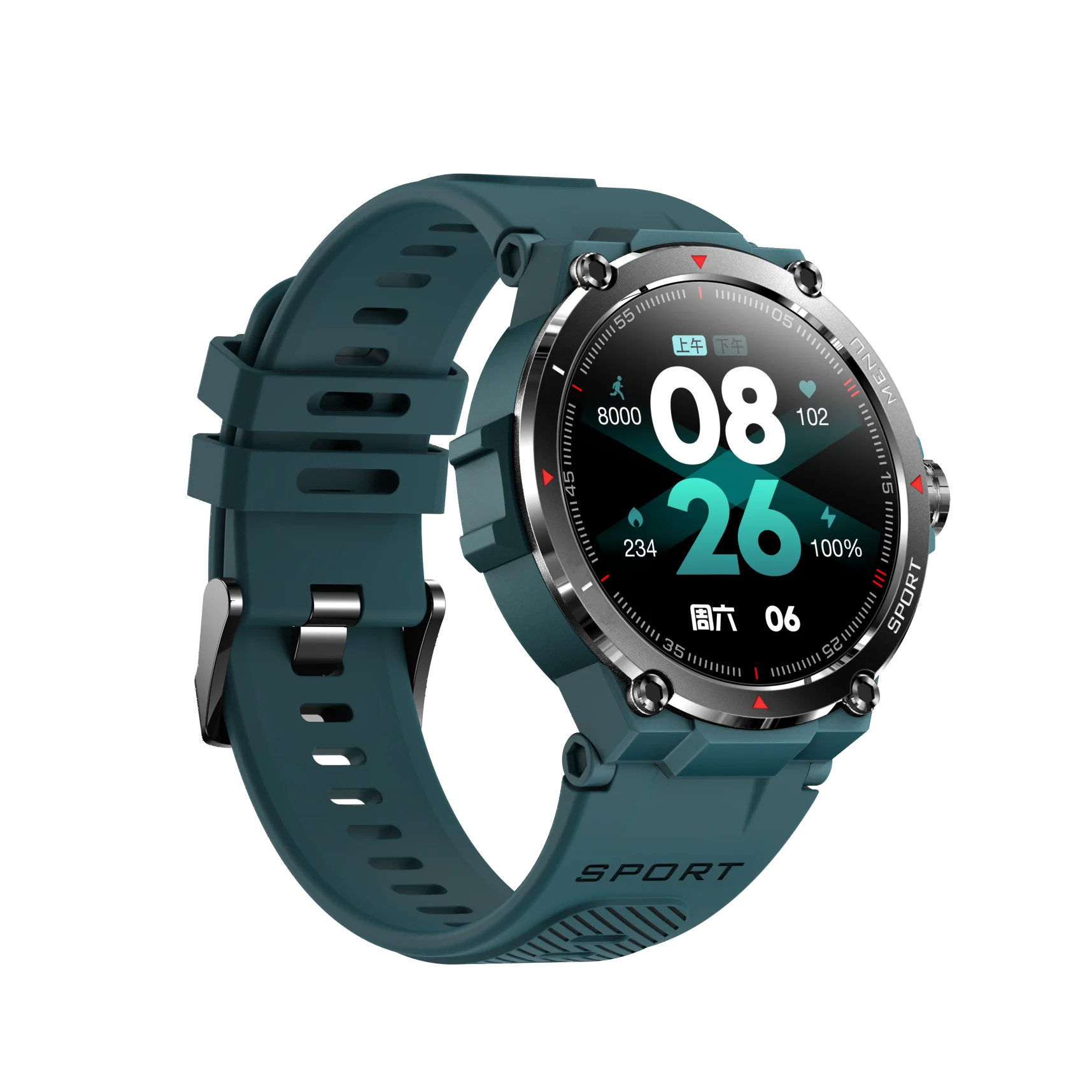 2022 Newest Glonass Gps Positioning Hm03 Fitness Sports Heart Rate Monitor Smart Watch Full Touch Screen Amoled Smartwatch