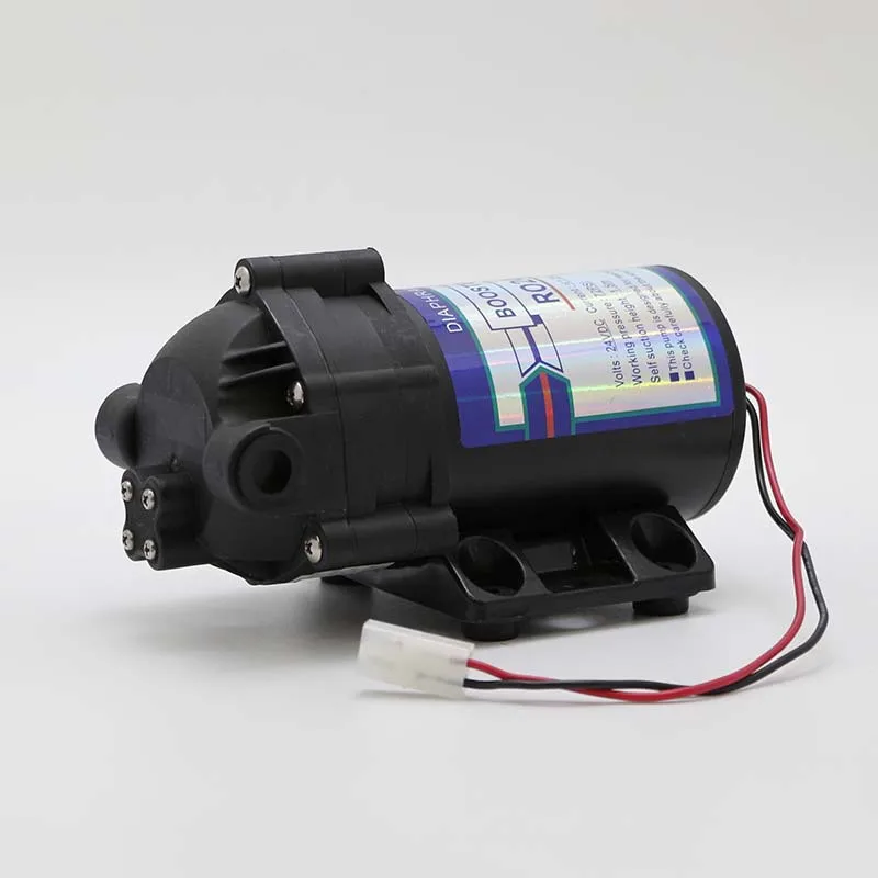 Manufacturer  50G/75G/100G/200G/300G/400/600G 24V RO Diaphragm Booster Pump Membrane Pressure Pump for Reverse Osmosis RO System