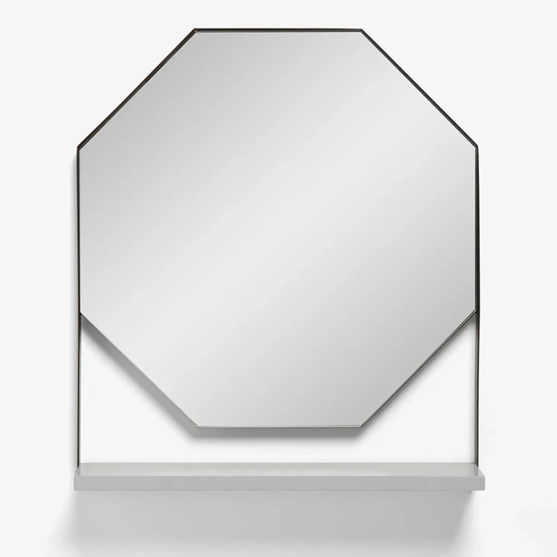 Dressing Mirror Shelf Storage Box with Mirror Bathroom Mirrors with Shelves