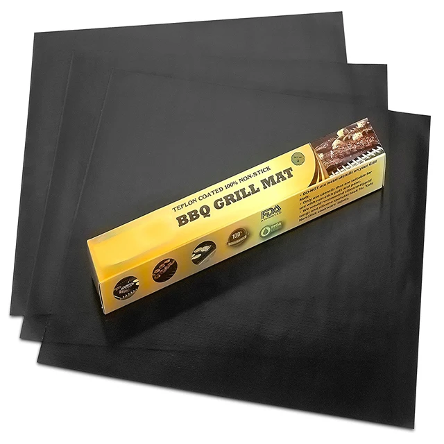 Best selling fireproof charcoal bbq cooking grill mat bbq heat non stick reusable grill mats