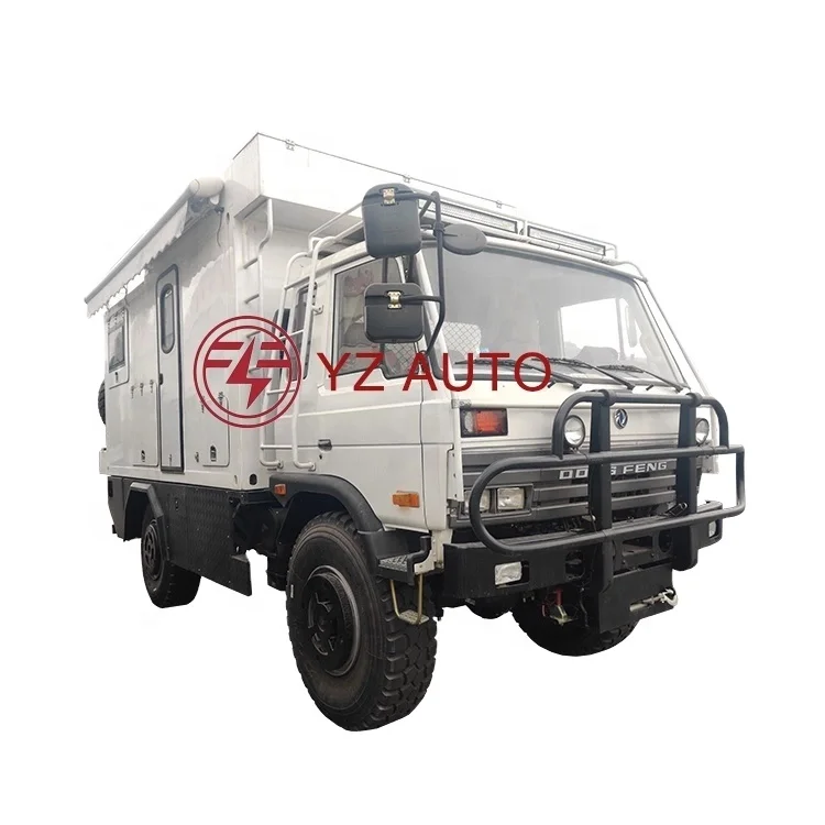 Новый/Подержанный Dongfeng AWD 4x4 6x6 внедорожный RV camper мини-грузовик автодомы 4 колеса вождения Rv с холодильником дико маленький