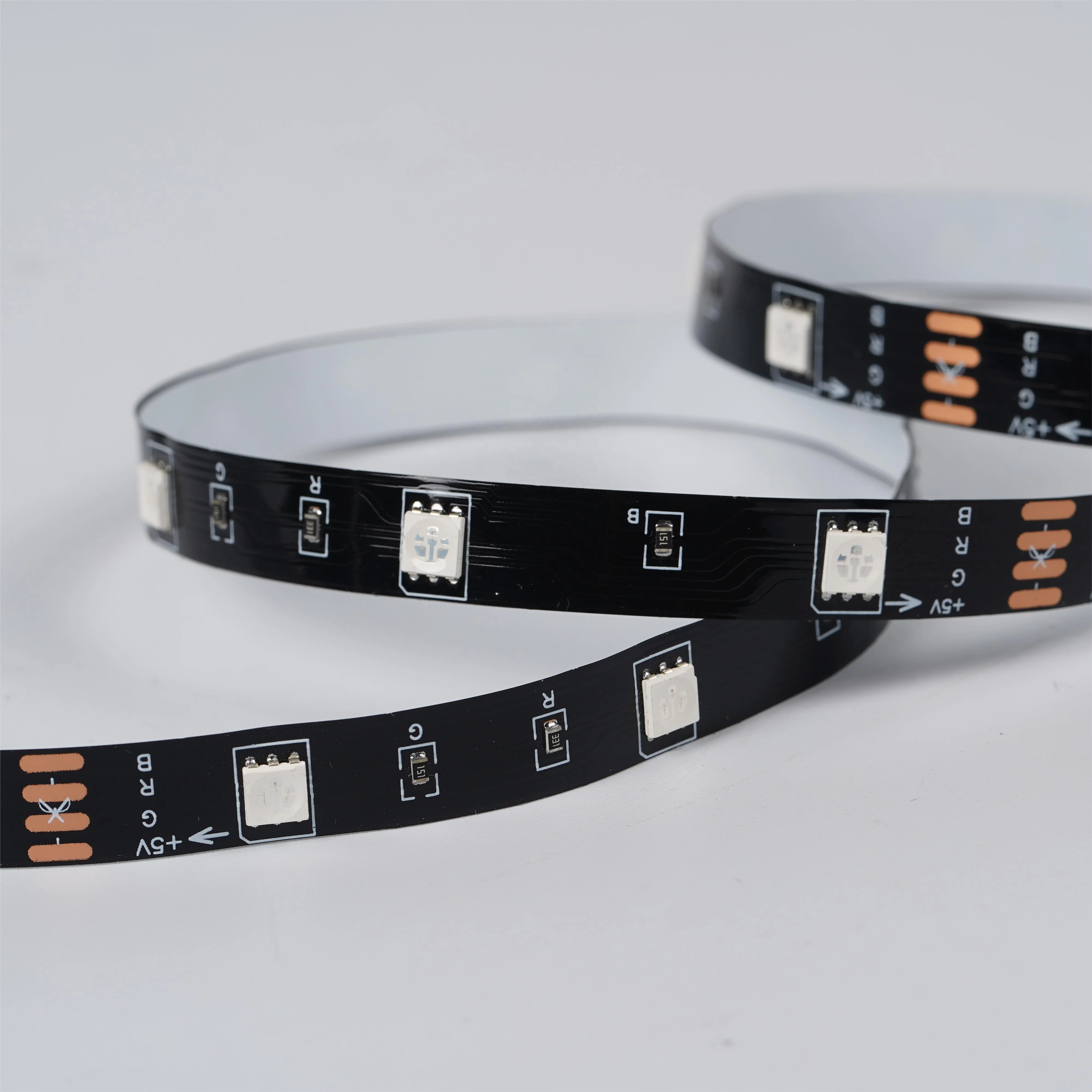 16.4FT Meters SMD5050 USB 5V IP65 Waterproof Cuttable with 24 Keys Remote Control TV Backlight RGB LED Strip for Atmosphere