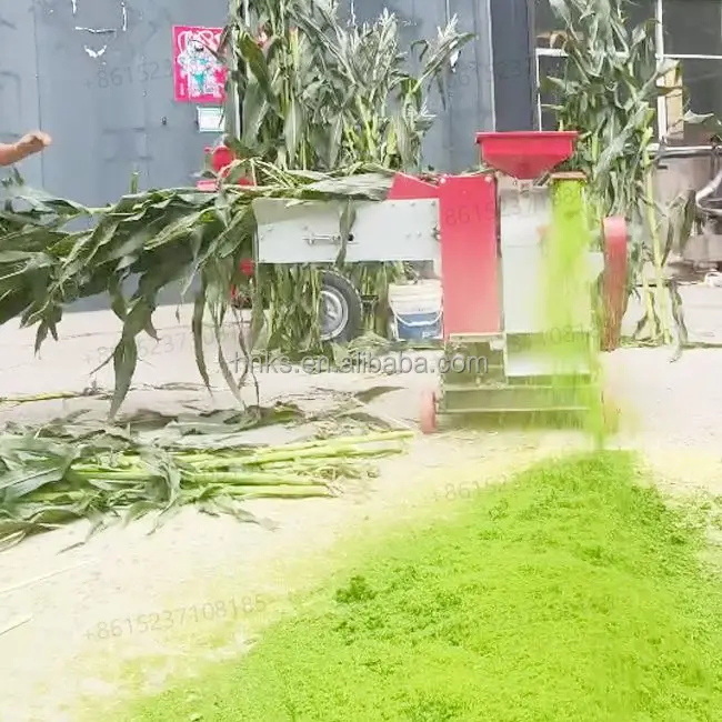 Animal feed crusher machine corn grain grinder silage straw chaff cutter crusher machine animal feed grass pulper machine