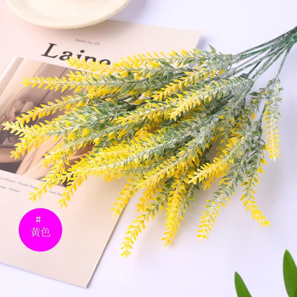 Hot sale flower lavender flowers decorative artificial plastic flower bouquet lavender plant