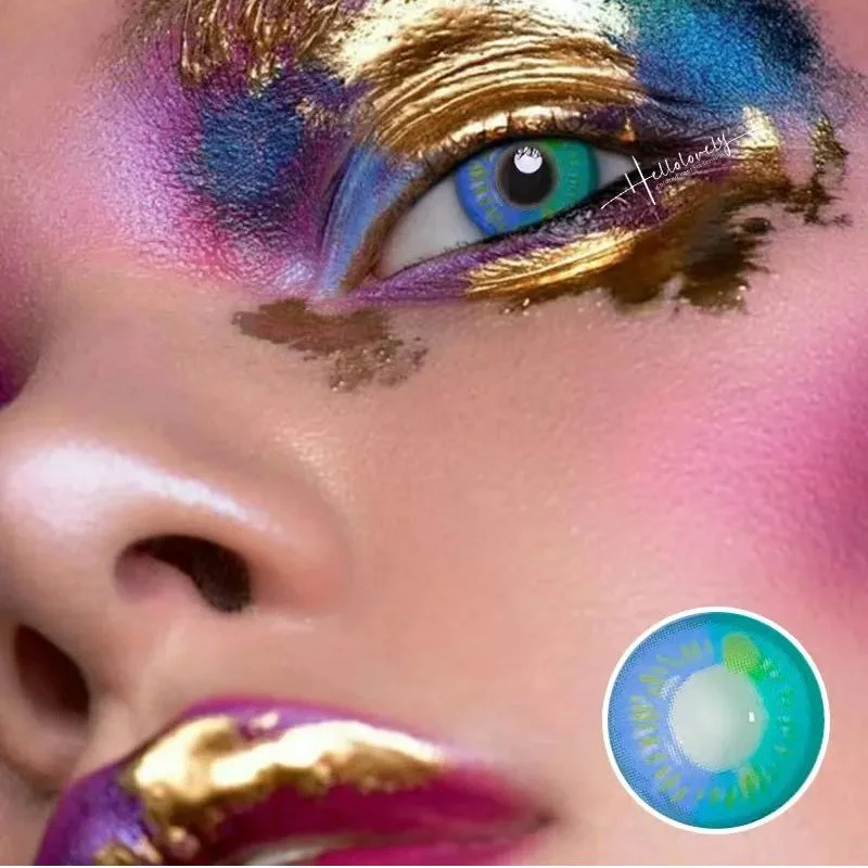 Hallolovely Customized Crazy Wholesale cosplay crazy eye anime contact lenses