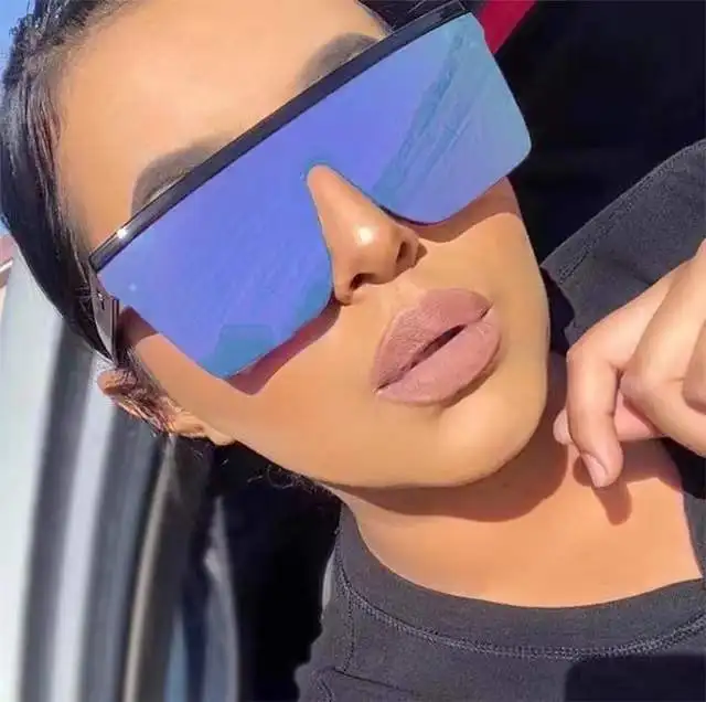 Outlook fashion women sunglasses 2022 oversized luxury brand custom logo big sun glasses men