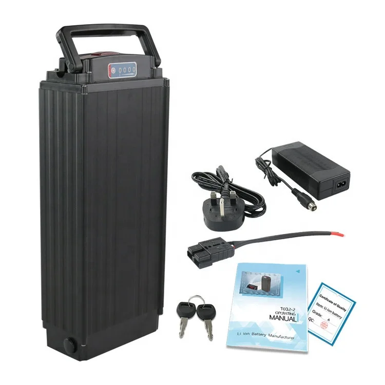 
Long Range 15Ah 20Ah 25Ah 27.5Ah Rear Rack Lithium Li Ion 18650 Batteries Pack Battery Ebike 36V for 350w 500w Motor 