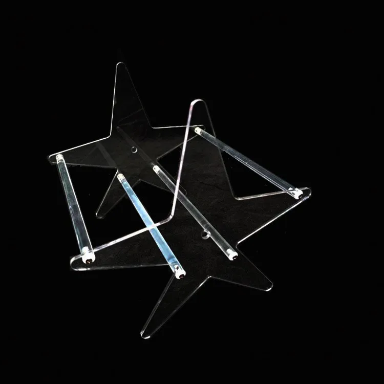 Transparent display rack home storage rack desktop bracket star acrylic shelf CD display rack