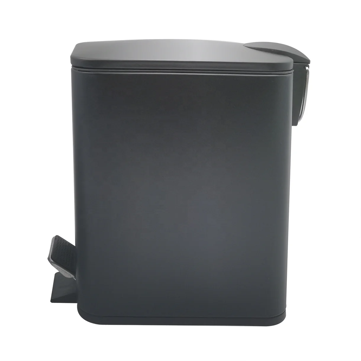 6 Liter Rectangle Trash Can Metal Commercial Decorative Soft Close Garbage Bin