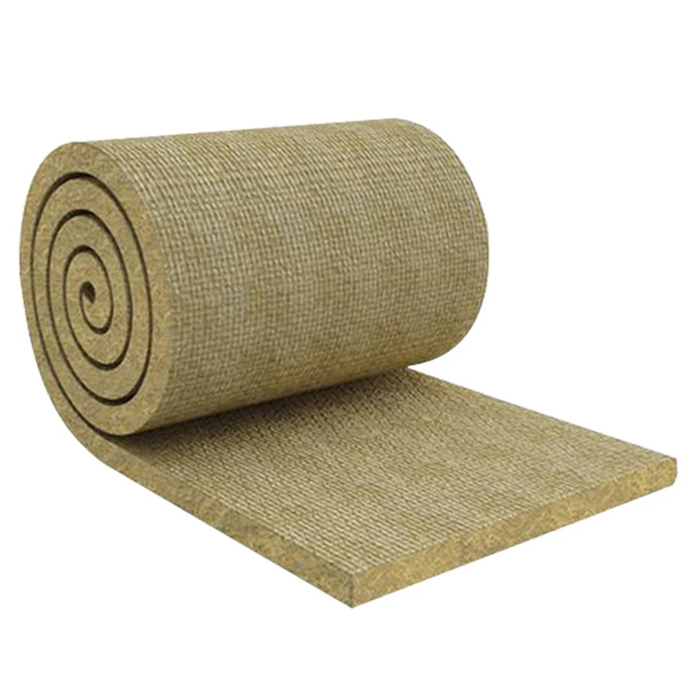 Excellent Quality Noise Reduction Foil Veneer Thermal Insulation Blanket Rock Wool Roll Sound Insulation  Reduce Noise Roll