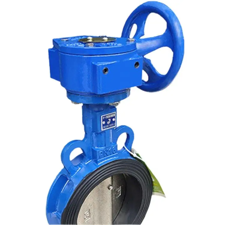 Industrial Butterfly Valve Soft Seal Centerline Wafer Type Cast Steel Butterfly Valve